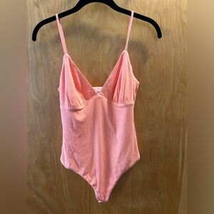Privacy Please Neon Peach Bodysuit